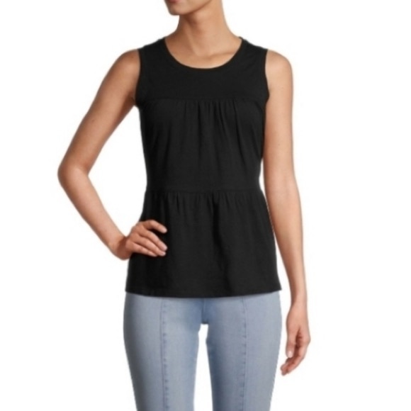 Time and Tru Tiered Pullover 2 Tank Tops, both size XXL (20) black - Picture 3 of 6